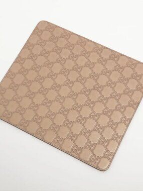 Gucci Guccissima Leather Mouse Pad Bronze